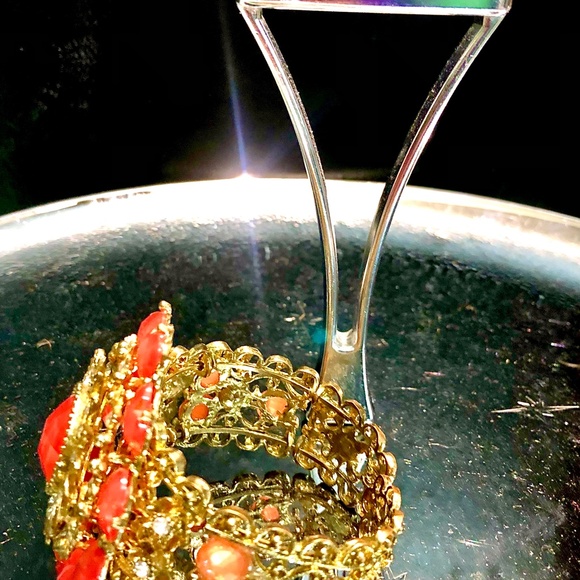 Absolutely BEYOND Tangerine, Gold And Diamond Bracelet, Costume - Picture 2 of 4